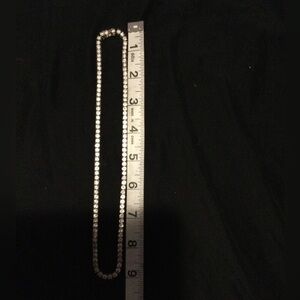 NWOT 14k plated Gold tennis necklace 9”
